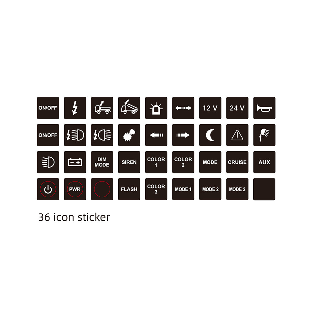 Stickers for Switch Box - 4 Way Controller