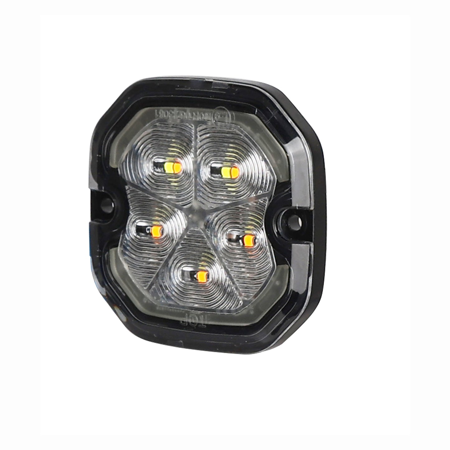 Strobe light on a white background 