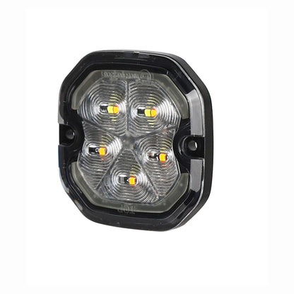 Strobe light on a white background 