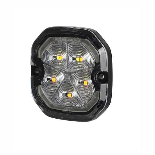 Strobe light on a white background 