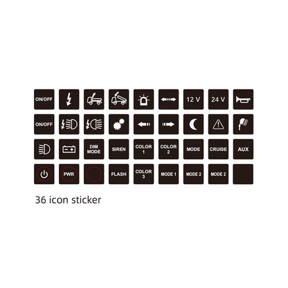 Stickers for Switch Box - 4 Way Controller
