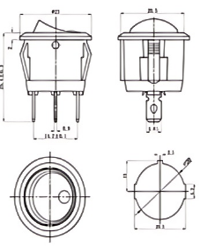 Rocker Switch On/Off 12V