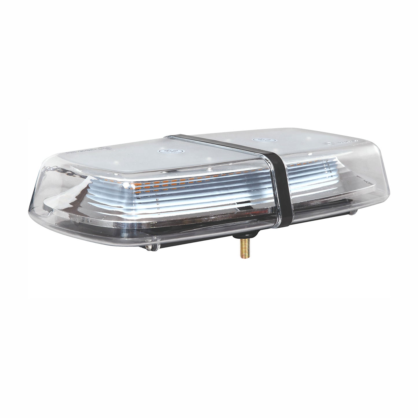 lightbar with visible components on a white background