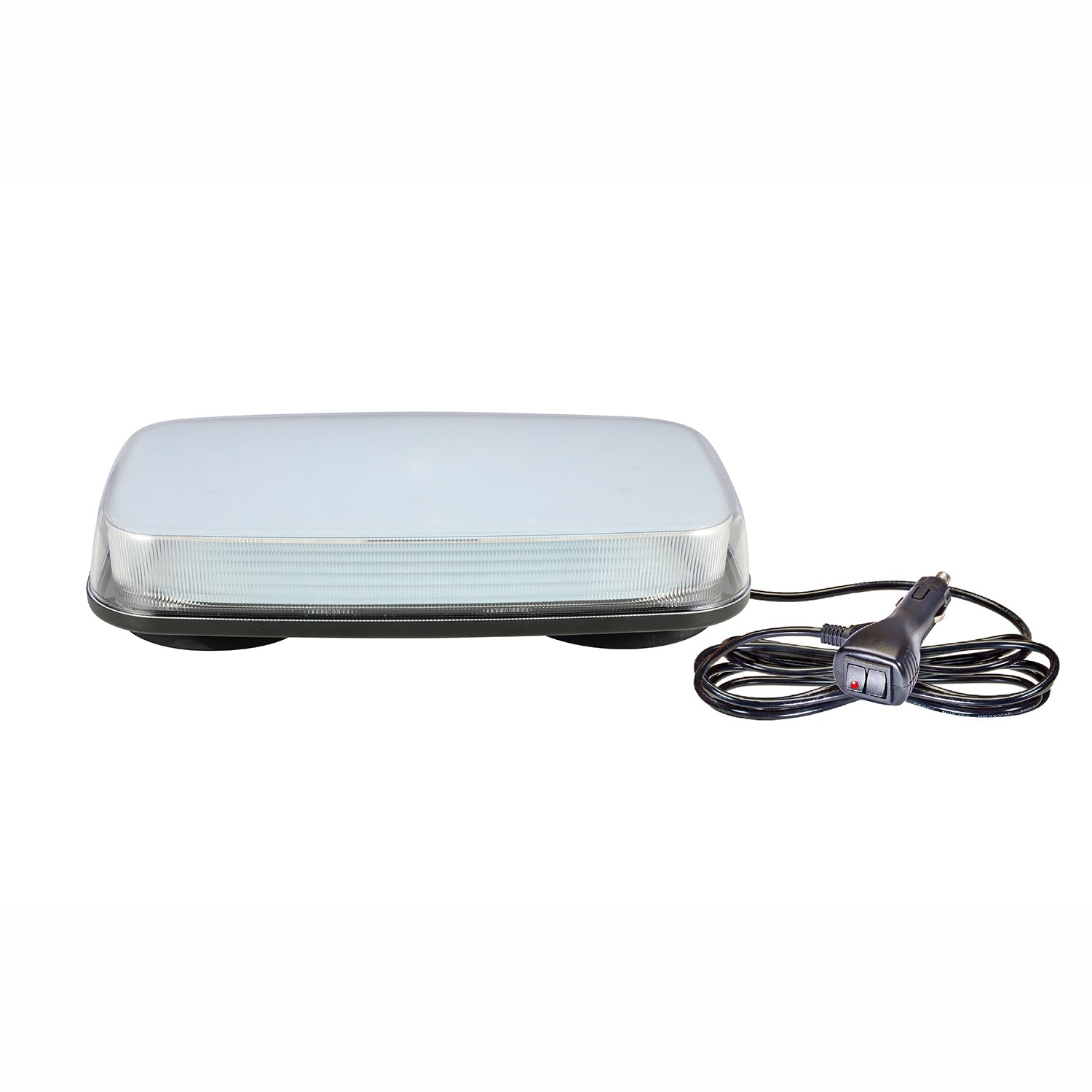 Rectangular lightbar with power cord on a white background