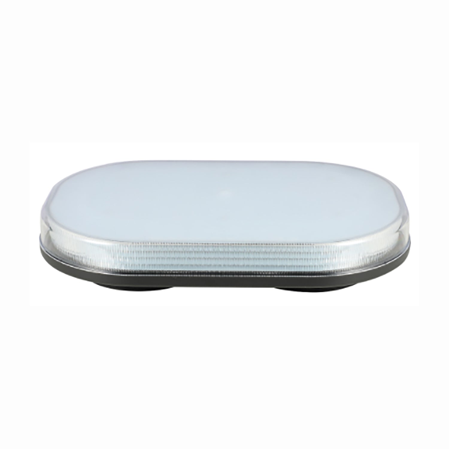 Rectangular light with a light and black casing on a white background