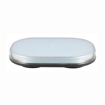 Rectangular light with a light and black casing on a white background