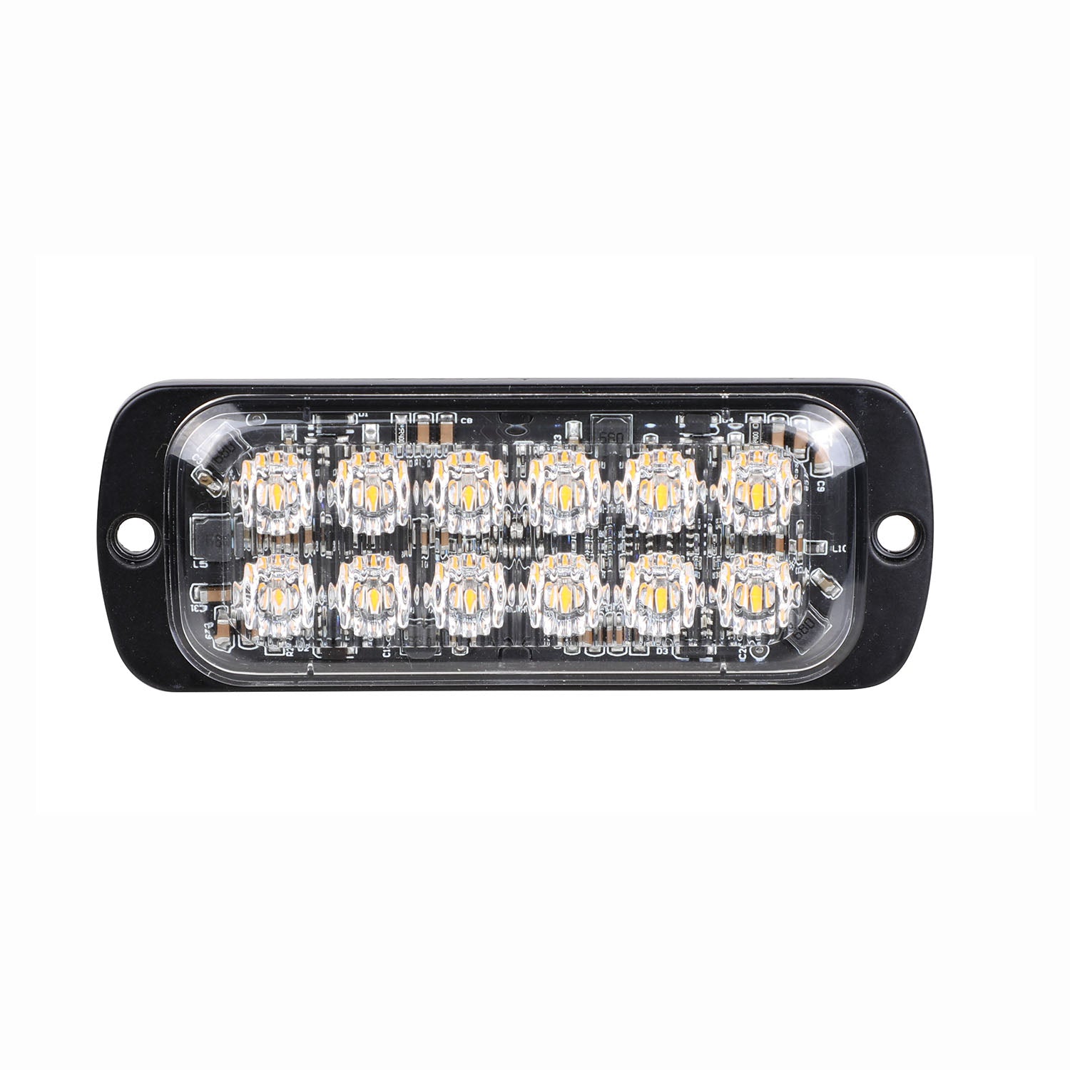 LED light bar with multiple small lights on a white background
