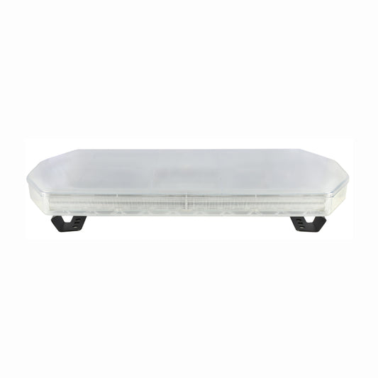 Rectangular white light bar on a white background
