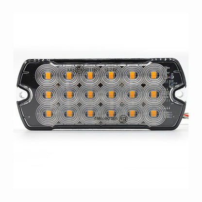 LED light bar with multiple circular lights on a white background