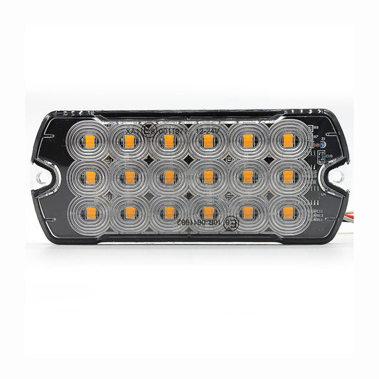 LED light bar with multiple circular lights on a white background