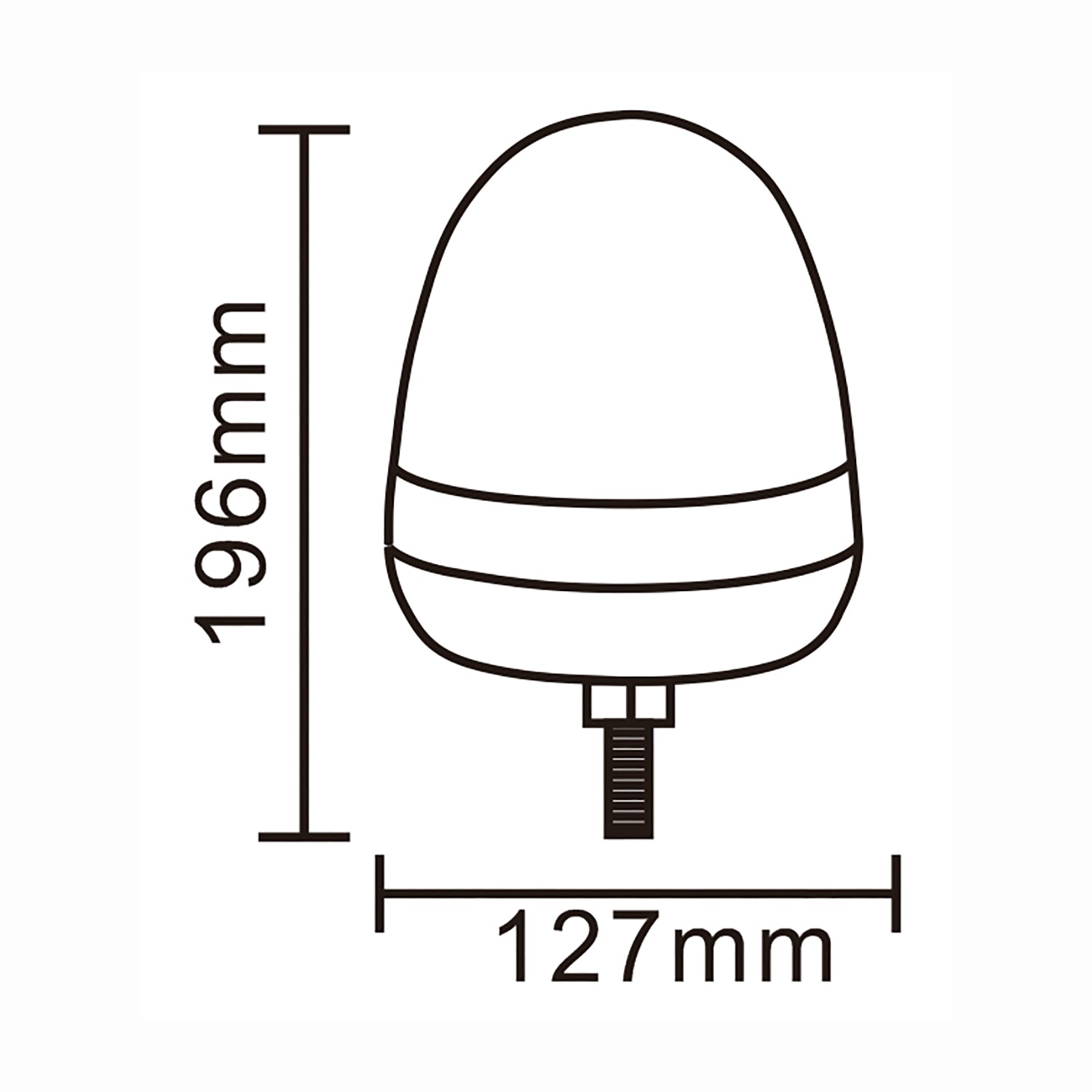 Measurement chart of a cylindrical object with dimensions labeled