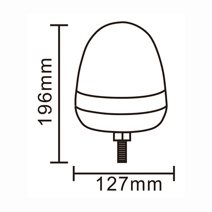Measurement chart of a cylindrical object with dimensions labeled