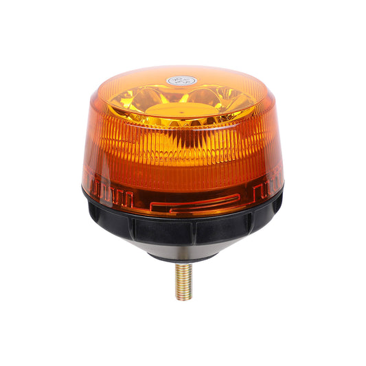 Orange warning light on a white background