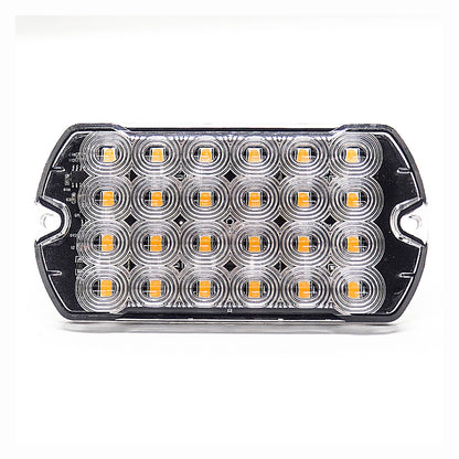 LED light bar with multiple circular components on a white background