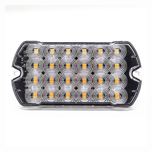 LED light bar with multiple circular components on a white background