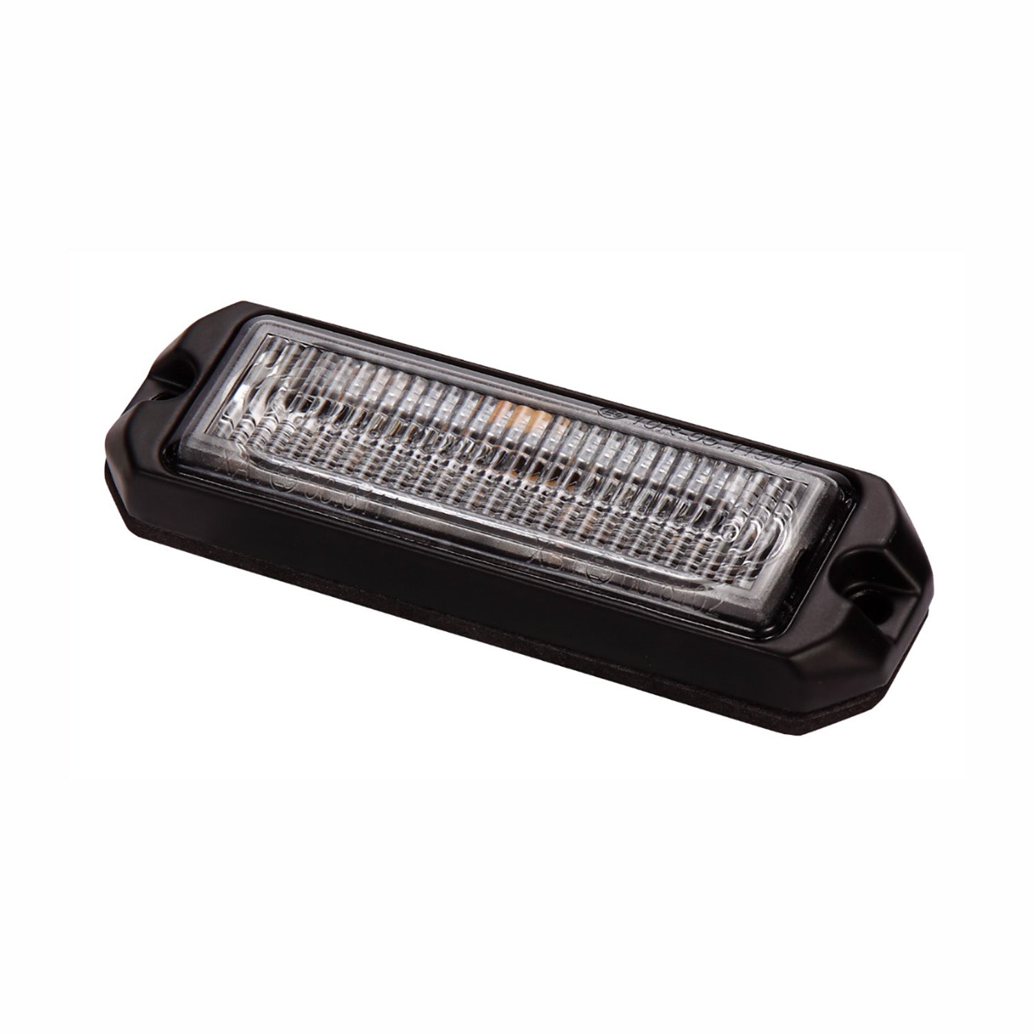 Rectangular LED light on a white background