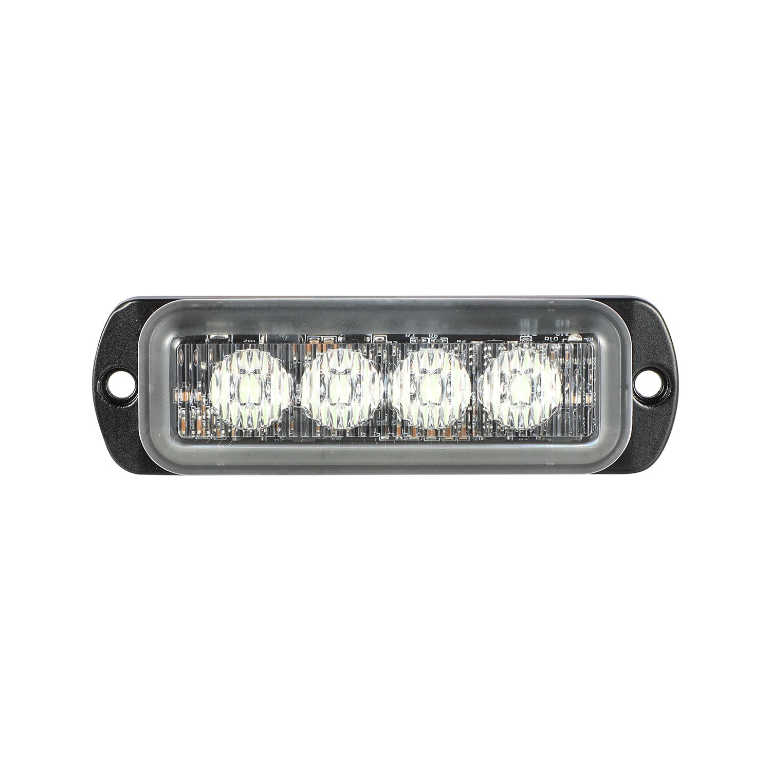LED light bar with four visible LEDs on a white background