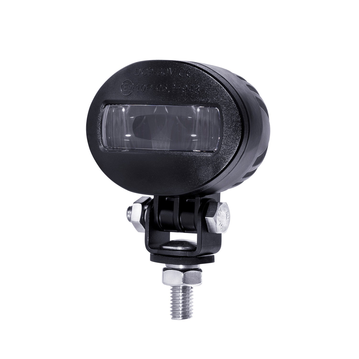 Warning light on a white background