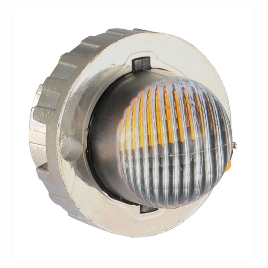 Warning light on a white background