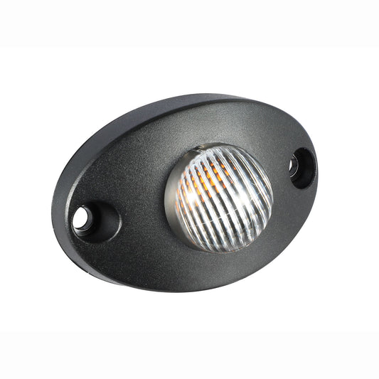 Warning light on a white background