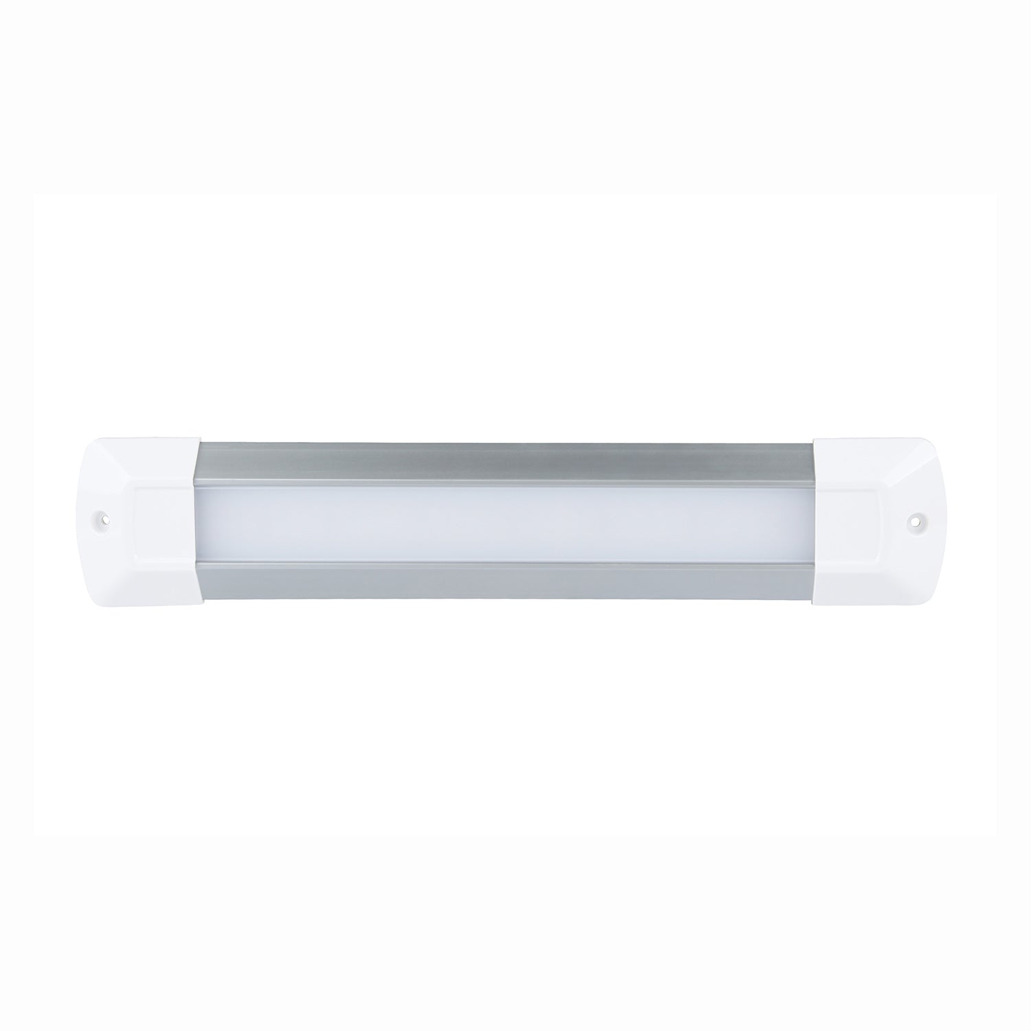 Rectangular light fixture on a white background