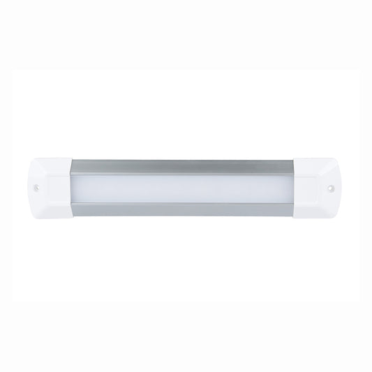 Rectangular light fixture on a white background