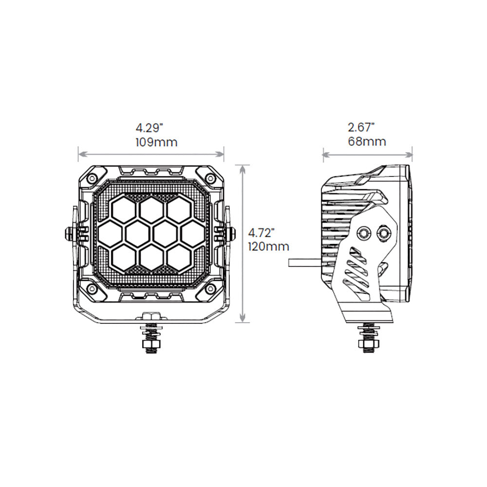 Dimensions of Off Road Odyssey - 4" TWIN KIT 403