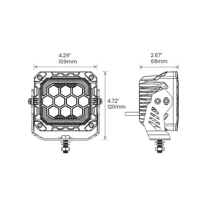 Dimensions of Off Road Odyssey - 4" TWIN KIT 403