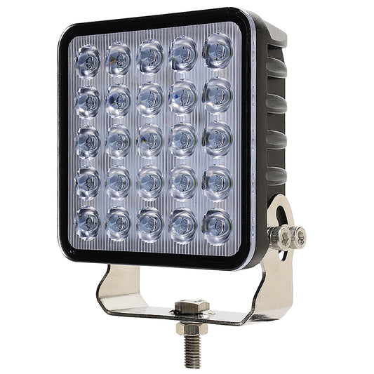 Rectangular LED work light with multiple bulbs on a white background