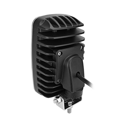 Black LED light bar on a white background