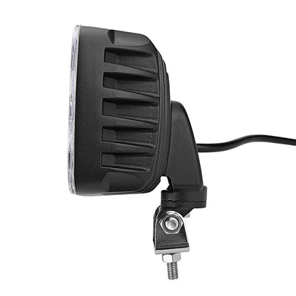 Black LED light bar on a white background