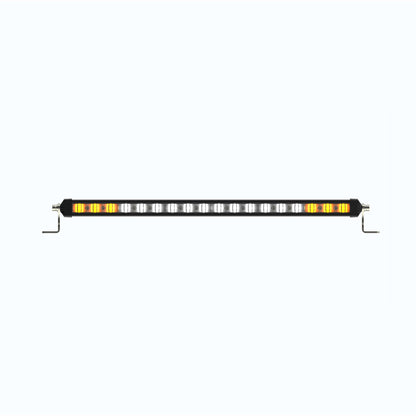 LED light bar with multiple color options on a white background