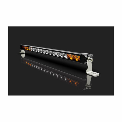 LED light bar with multiple lights on a black background