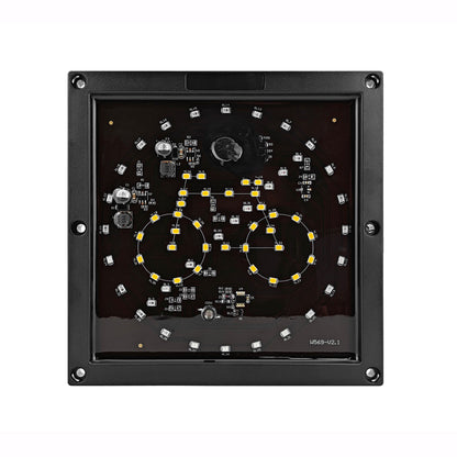 Cycle warning light on a white background