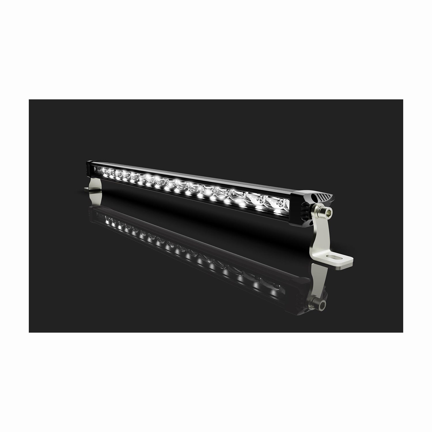 LED light bar on a black background