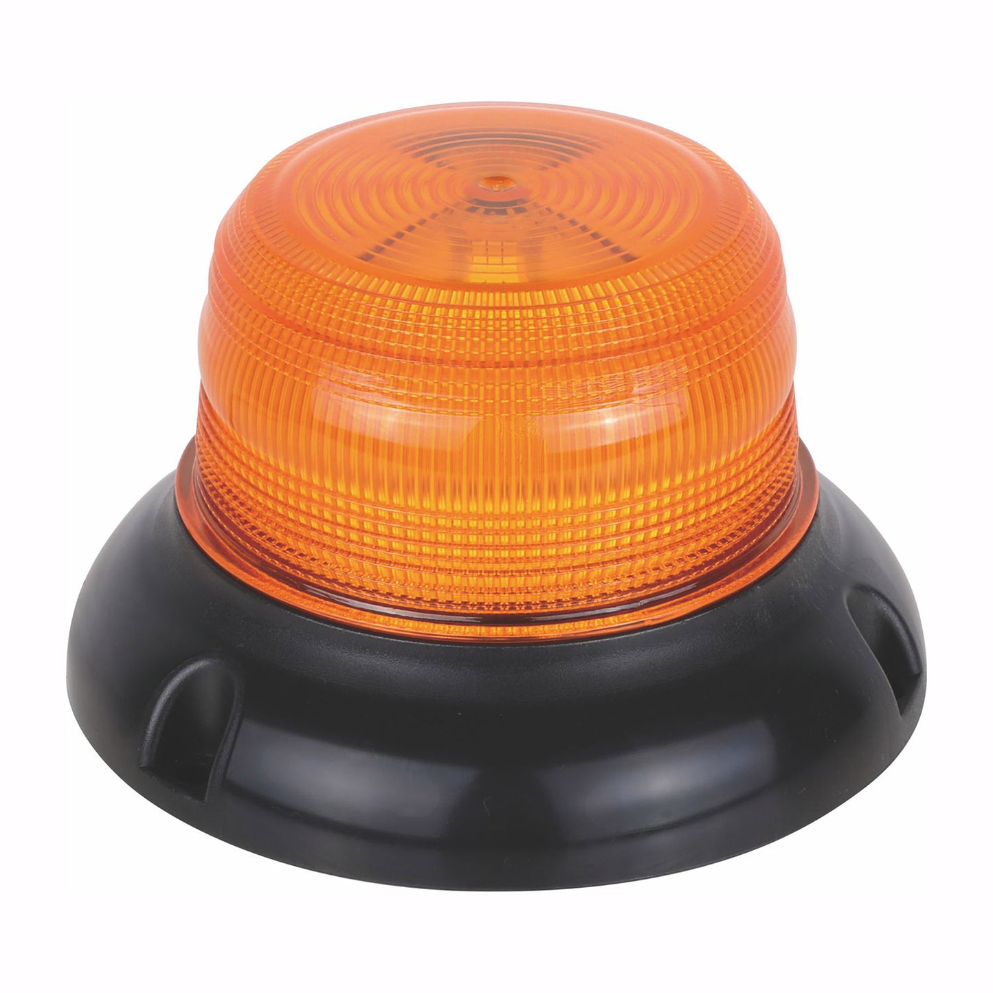 Orange warning light on a white background