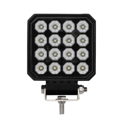 Square LED work light with multiple lights on a white background