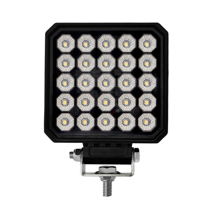 Square LED work light with multiple lights on a white background