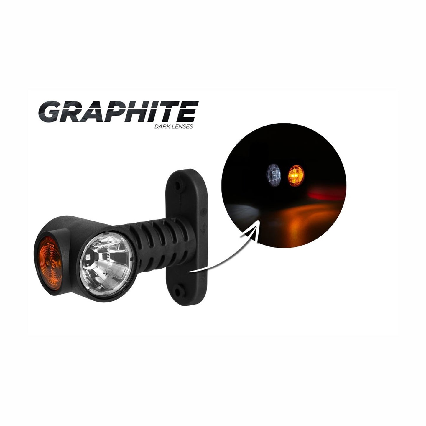 Horpol Graphite Short Triple Marker Light Universal