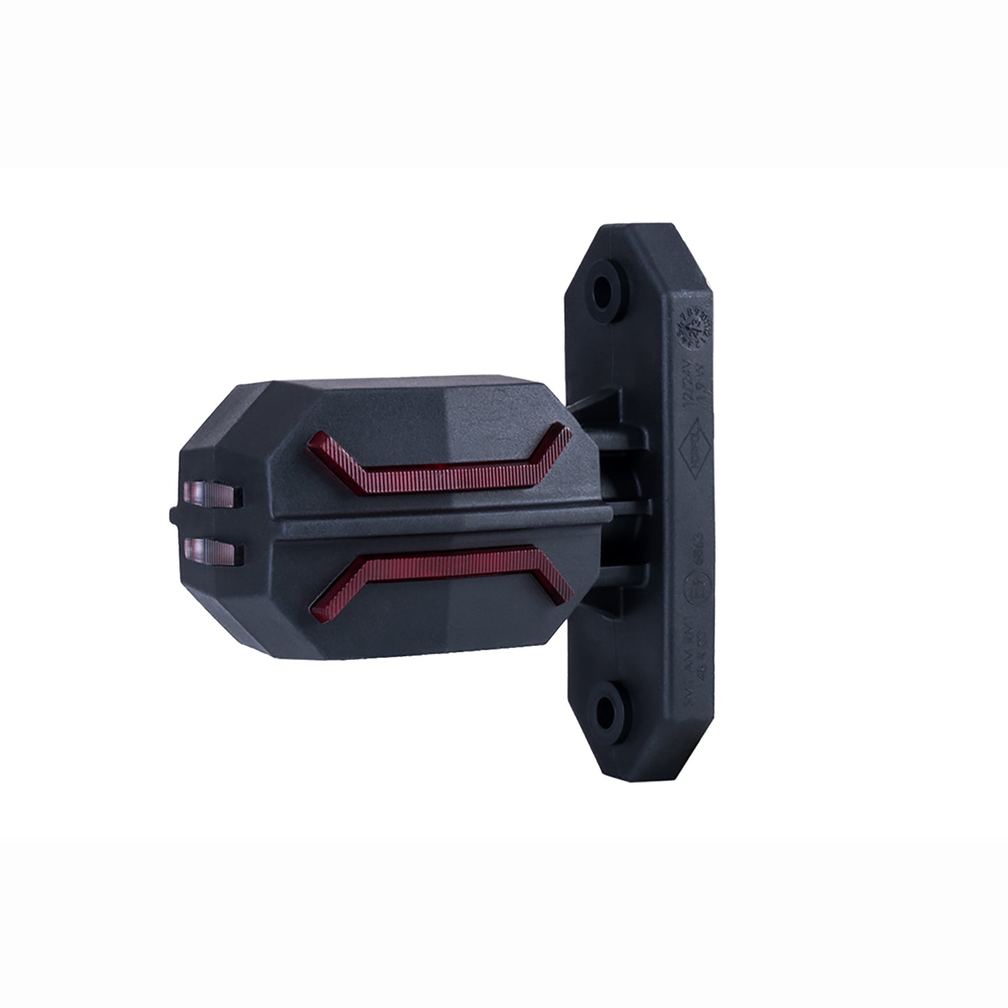 Vehicle safety light on a white background