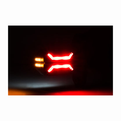Illuminated Vehicle safety light on a white background