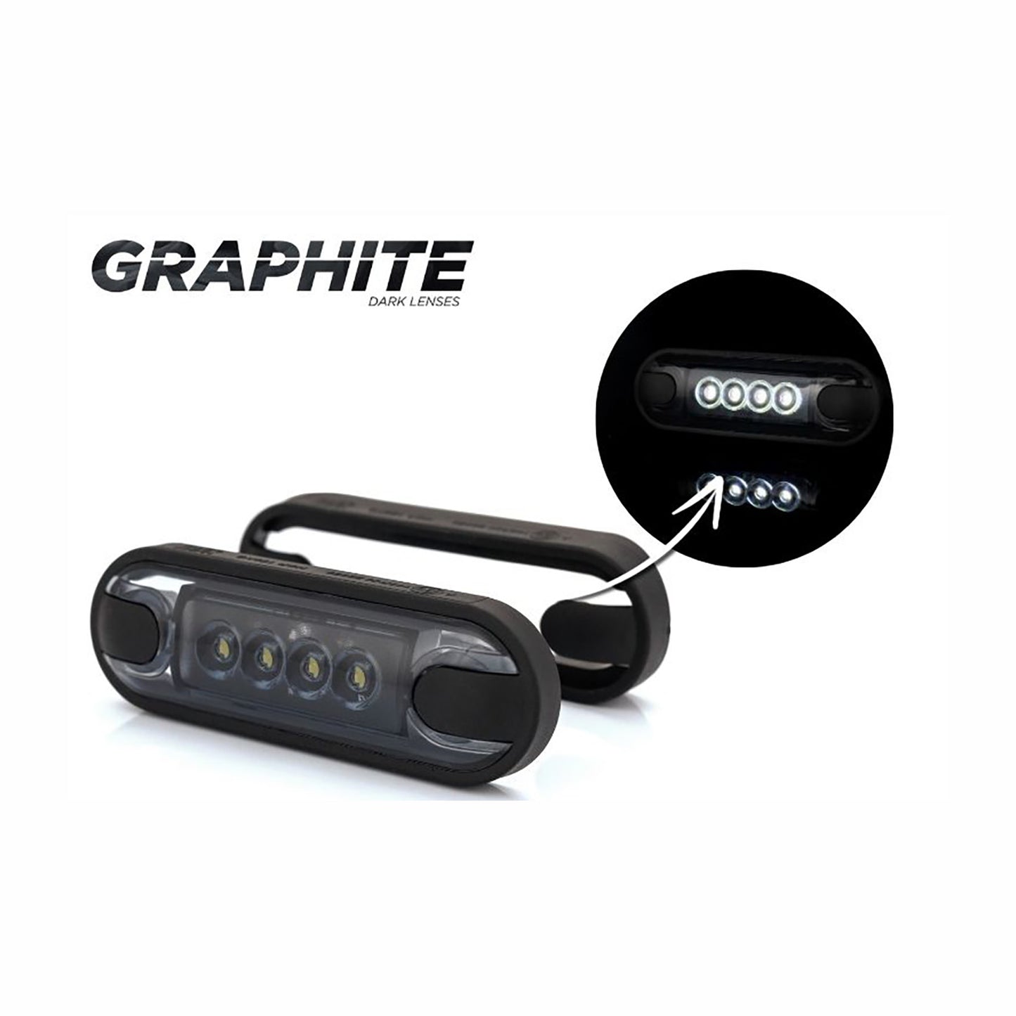 Car LED light on a white background