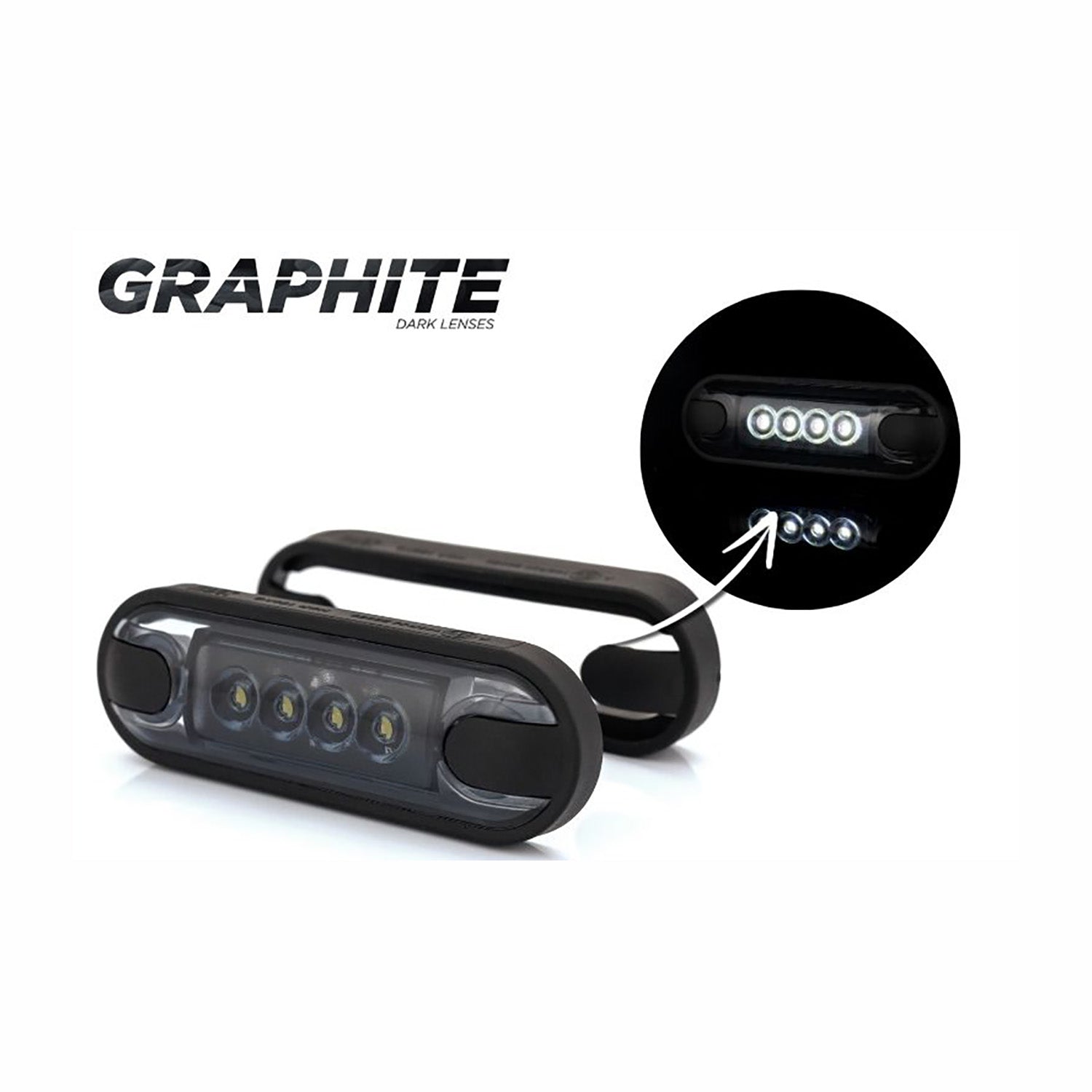 Car LED light on a white background