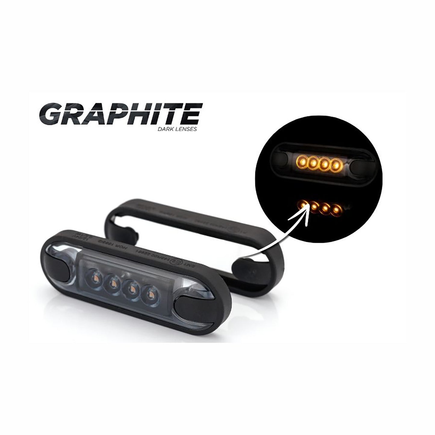 Car LED light on a white background