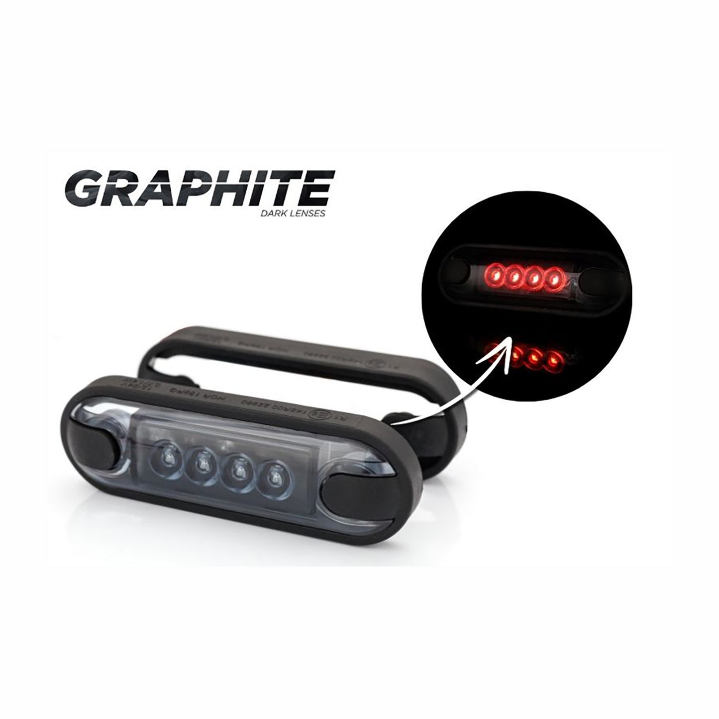 Car LED light on a white background