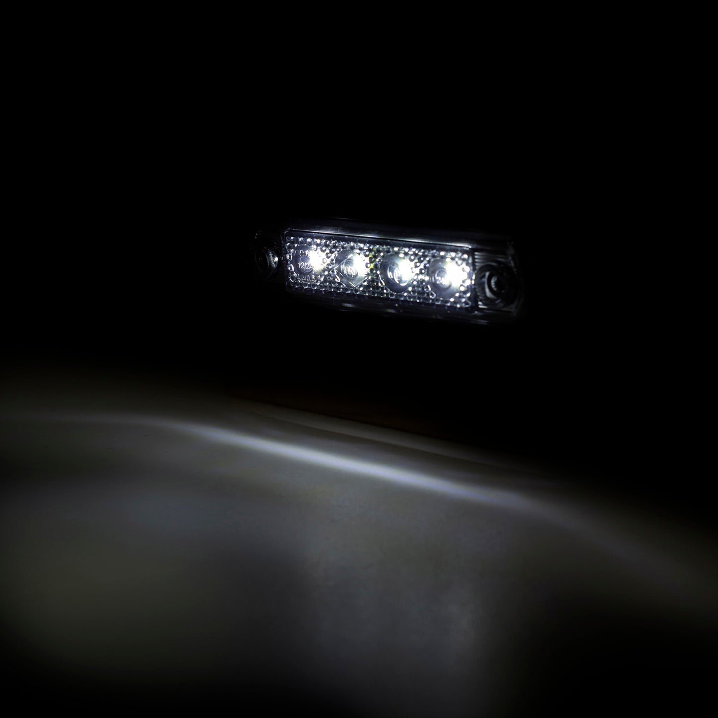 Car light on a dark background