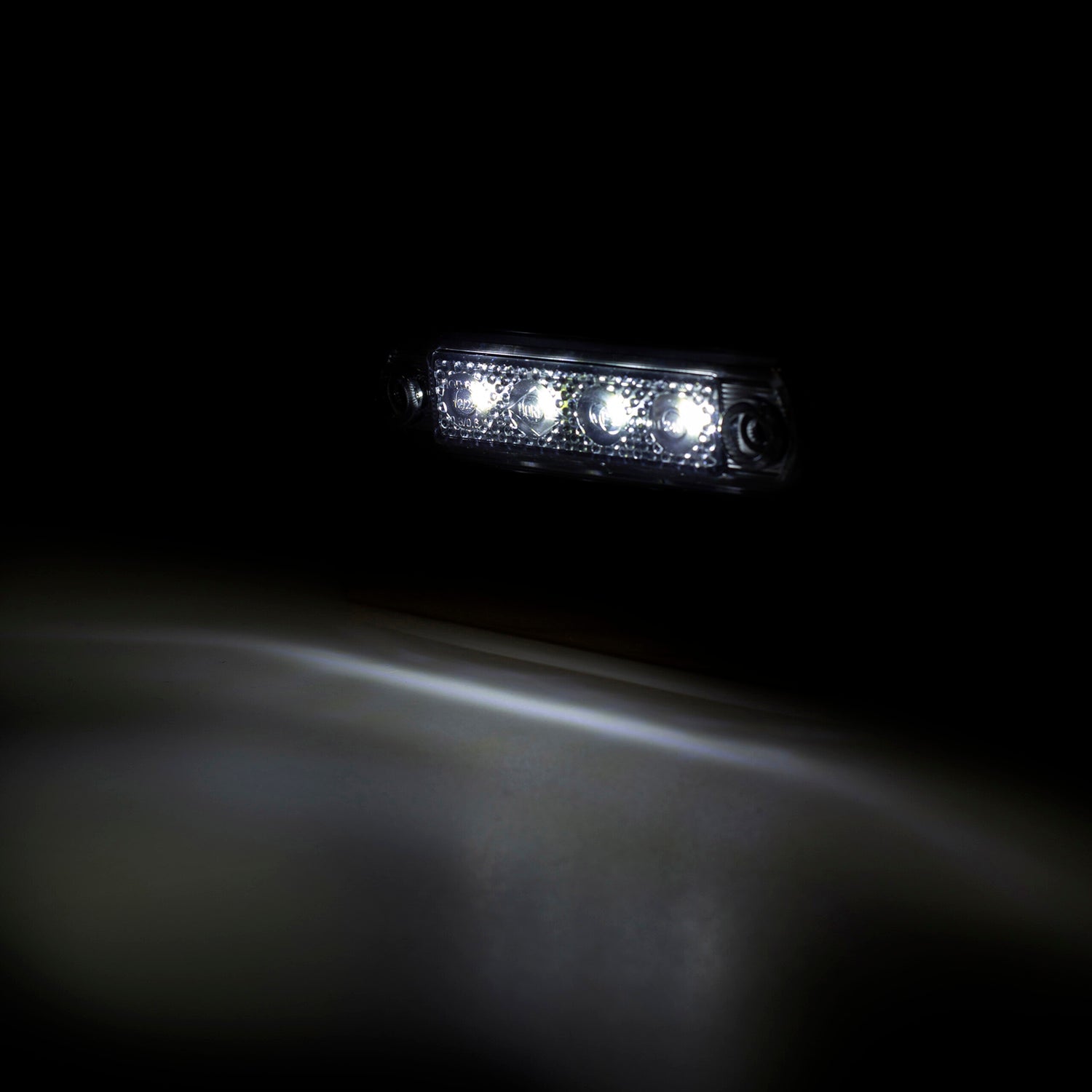 Car light on a dark background