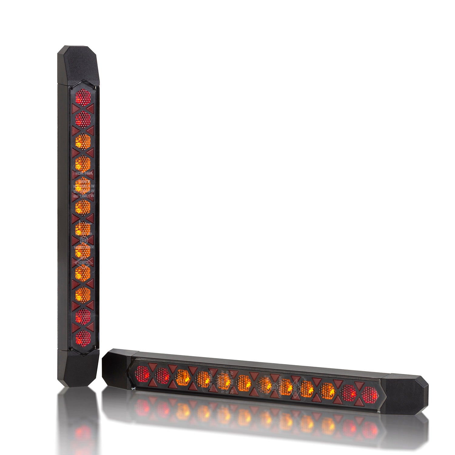 LED light bar on a white background